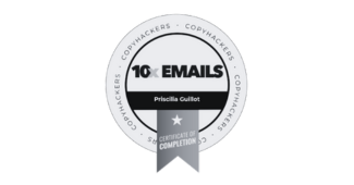 Priscilia Guillot 10xEmails certificate